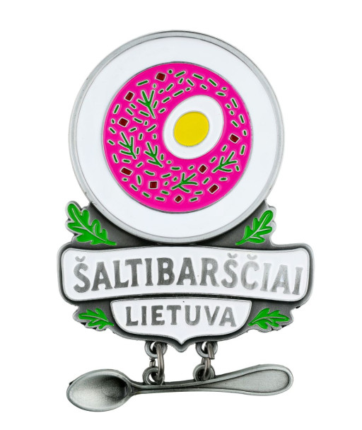 Magnetas Šaltibarščių lėkštė su šaukštu